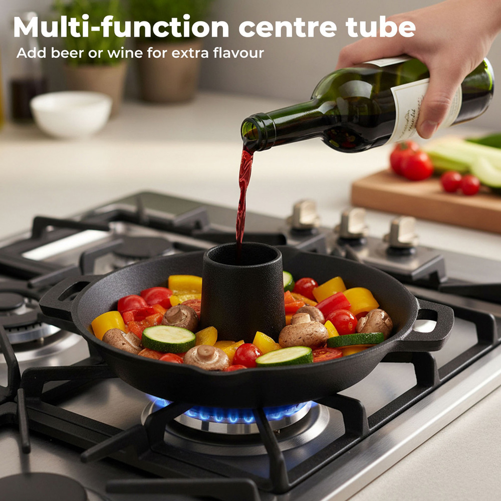 Toque Cast Iron Non-Stick Chicken Roaster Stand 27cm Image 7