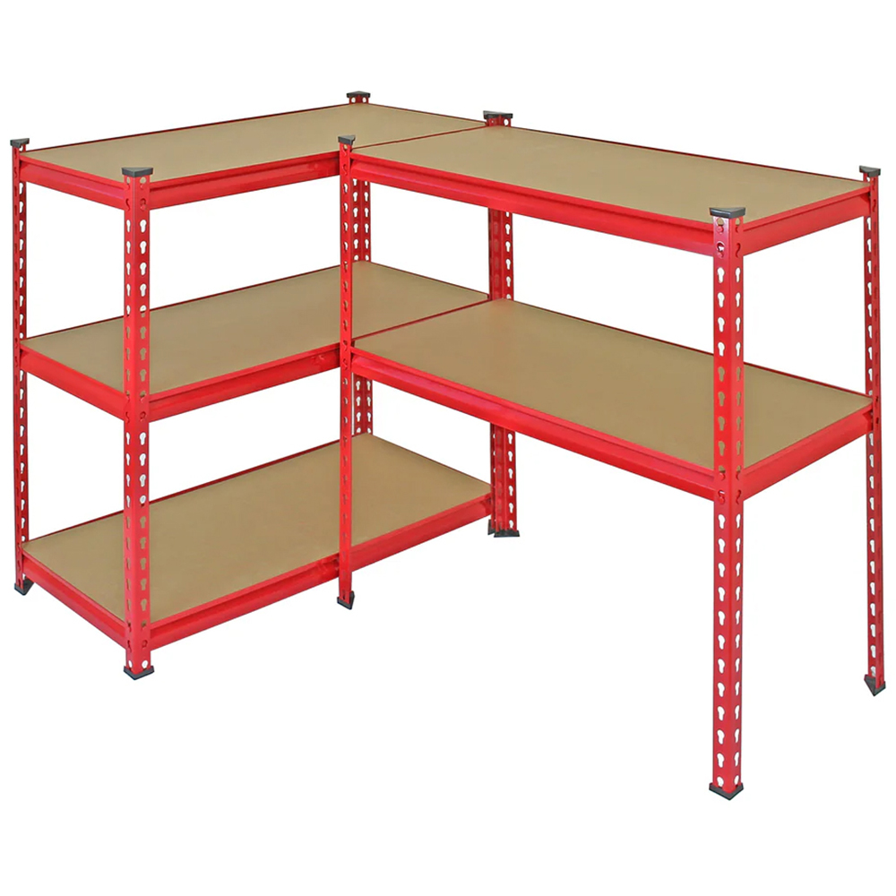 Monster Shop Z-Rax Red Metal Racking Units with Mallet 90cm 5 Pack Image 6