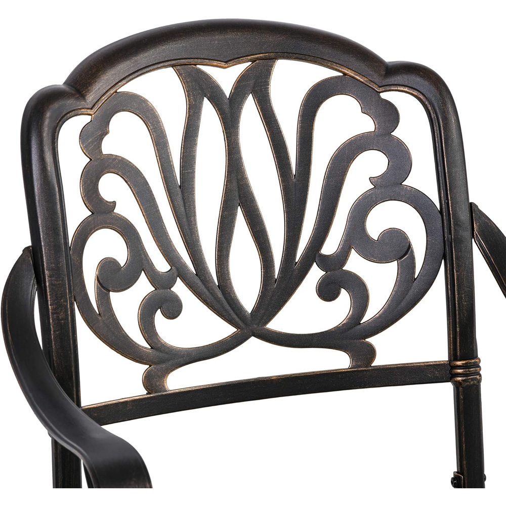 Outsunny 4 Seater Cast Aluminium Outdoor Dining Set Image 5