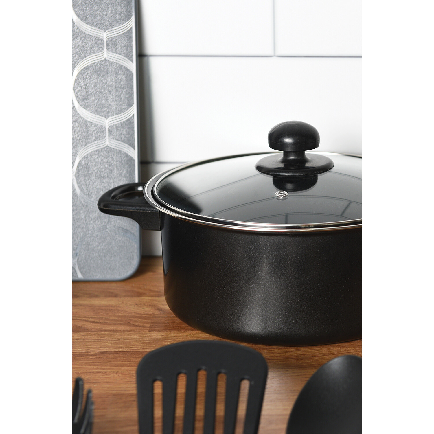 12 Piece Kitchen Starter Set - Black Image 3