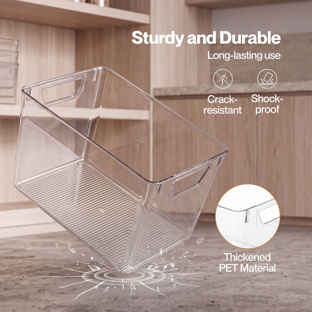 Toque Clear Fridge Storage Bin 6 Pack Image 5