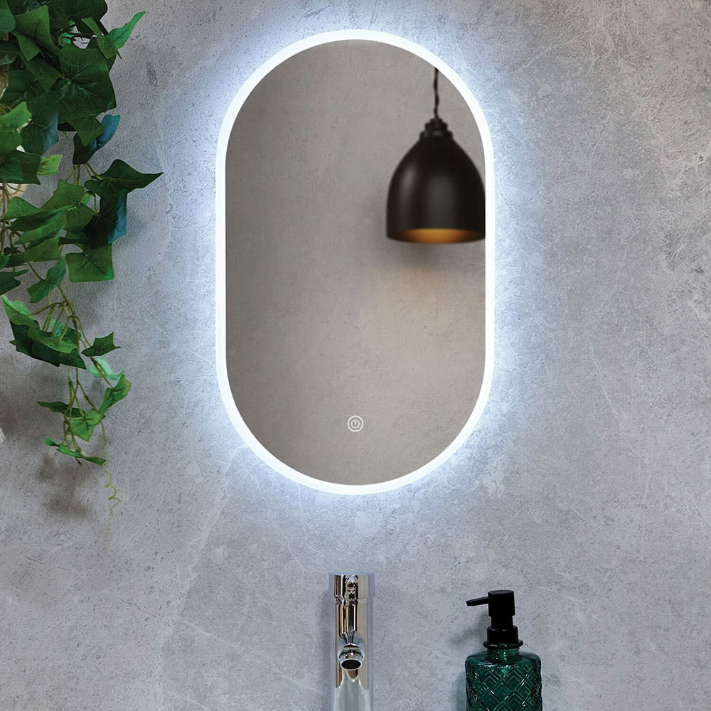 Houston Ellipse LED Mirror Image 2