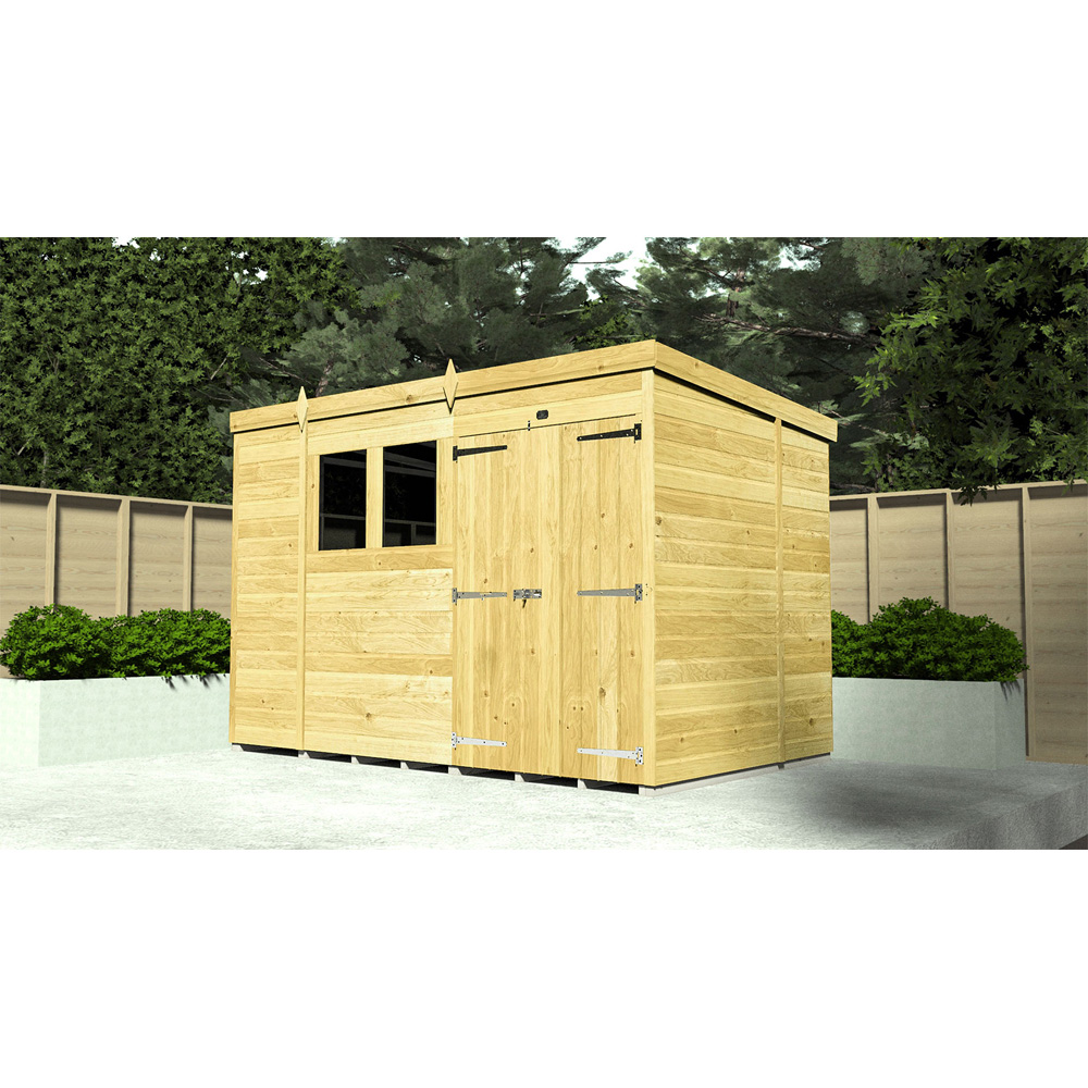 DIY Sheds 14 x 8ft Tongue and Groove Timber Pent Garden Shed Image 2