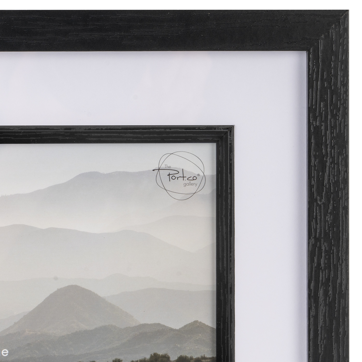 Black Mounted Inlay Box Photo Frame 6 x 6in Image 2