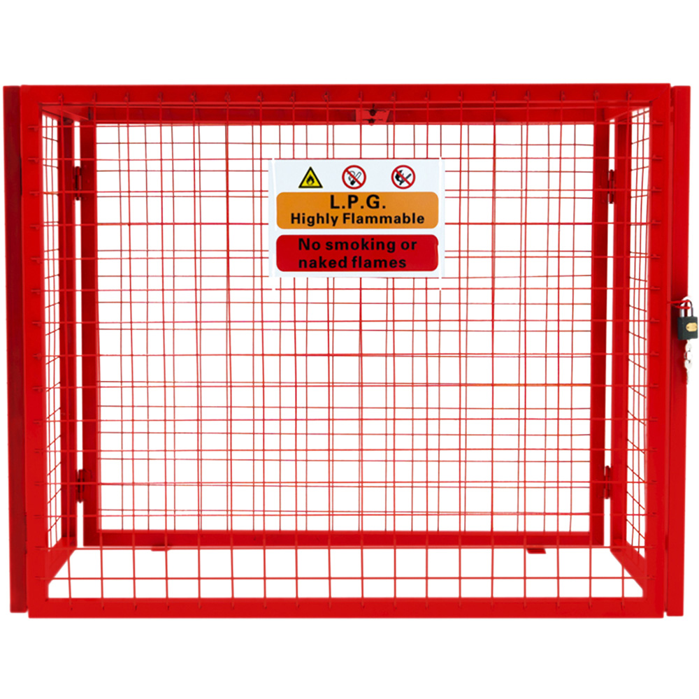 MonsterShop Red Gas Bottle Collapsible Mesh Cage 92 x 110cm Image 3