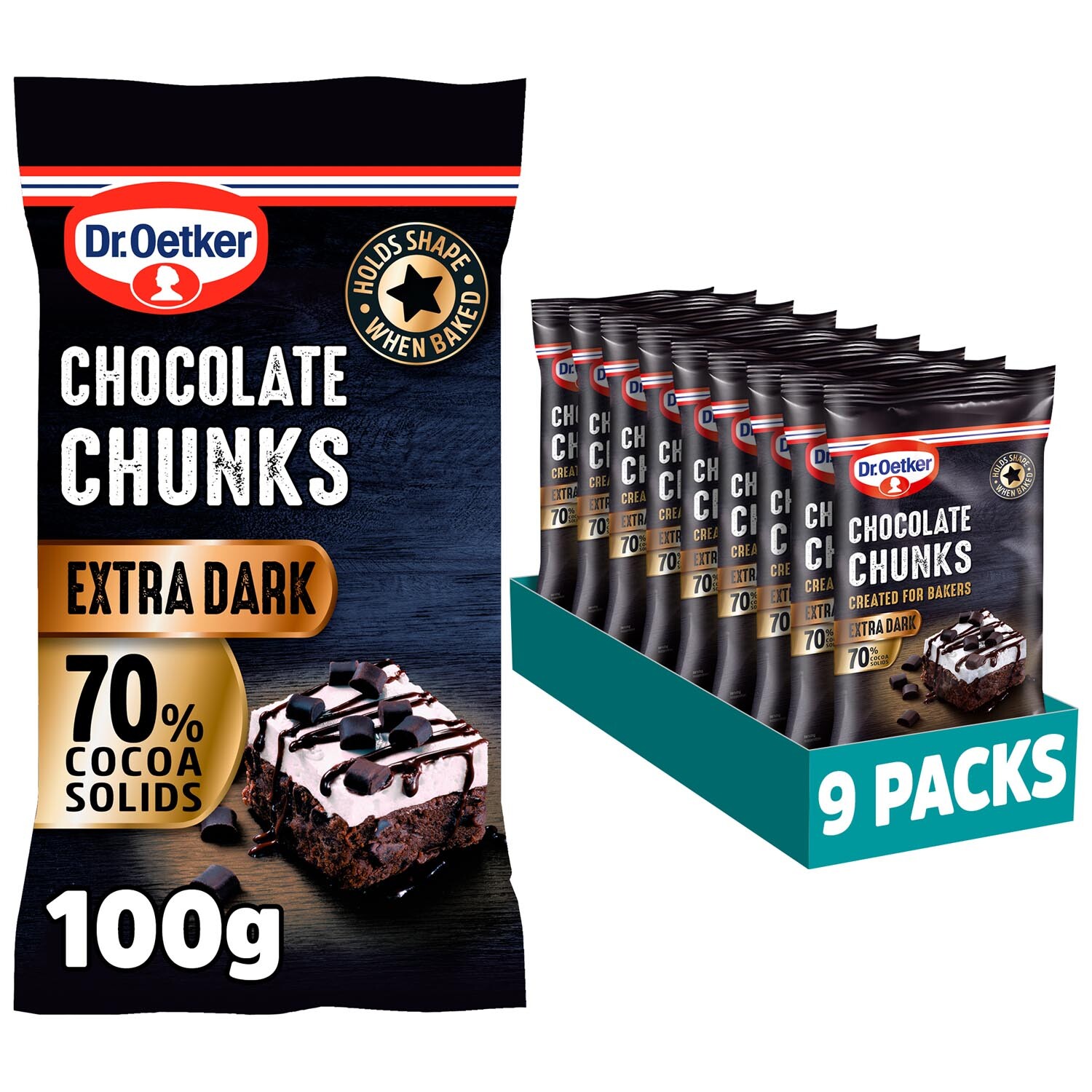 Dr. Oetker Chocolate Chunks - Dark Chocolate Image 2
