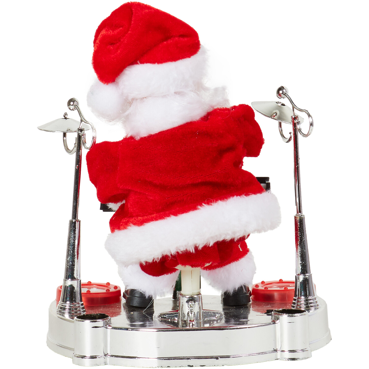 Animated Musical Santa Piano / Drums - Red Image 3
