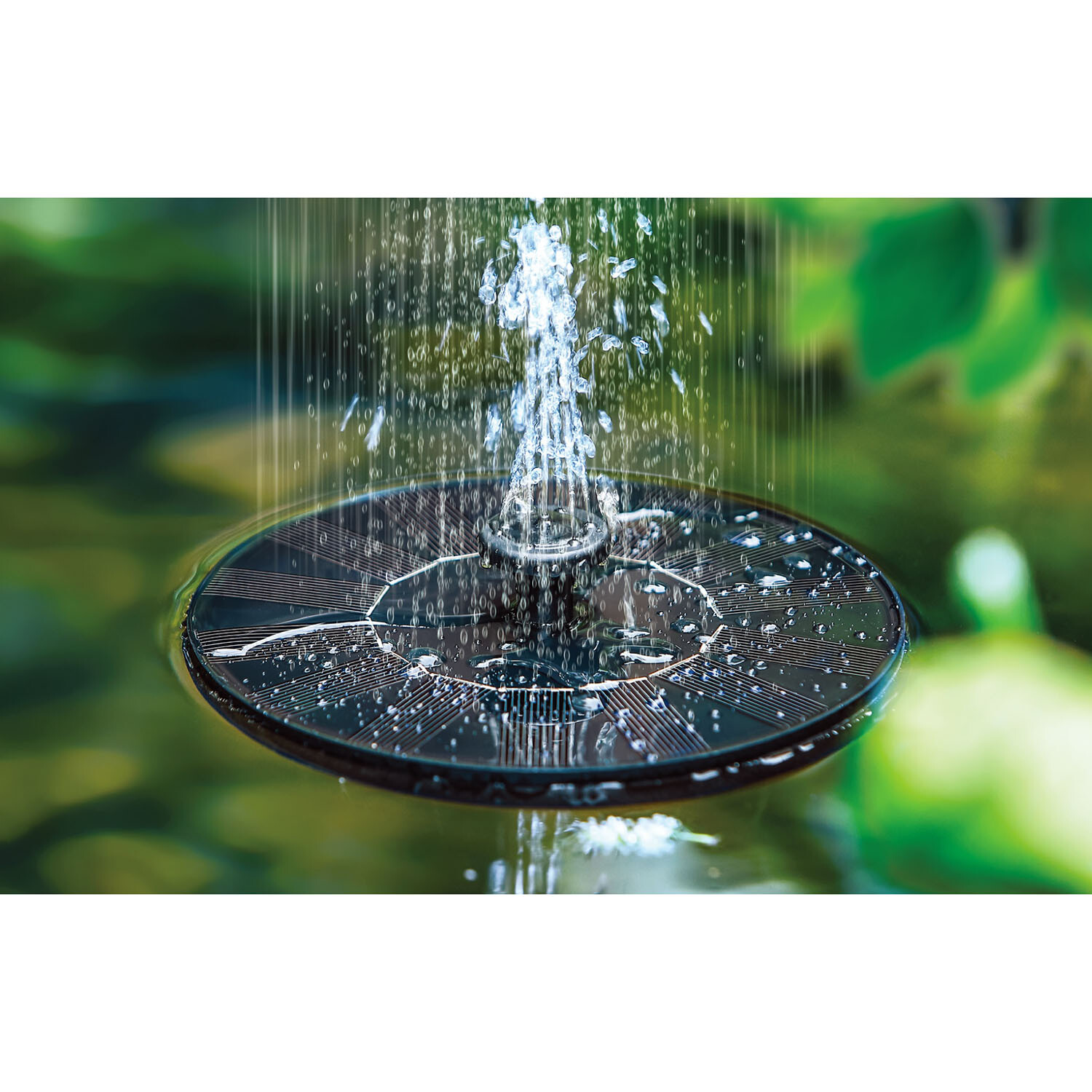 Small Solar Floating Fountain Image 2