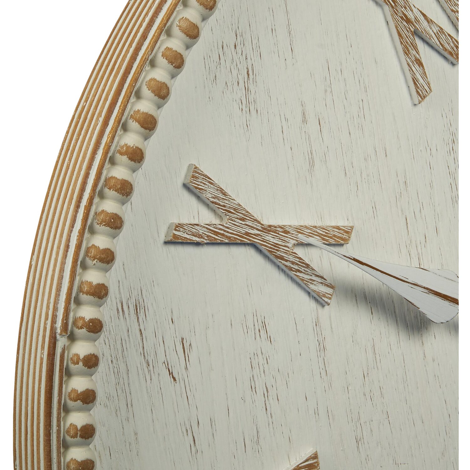 Natural Wooden Bohemia Round Wall Clock 80cm Image 5