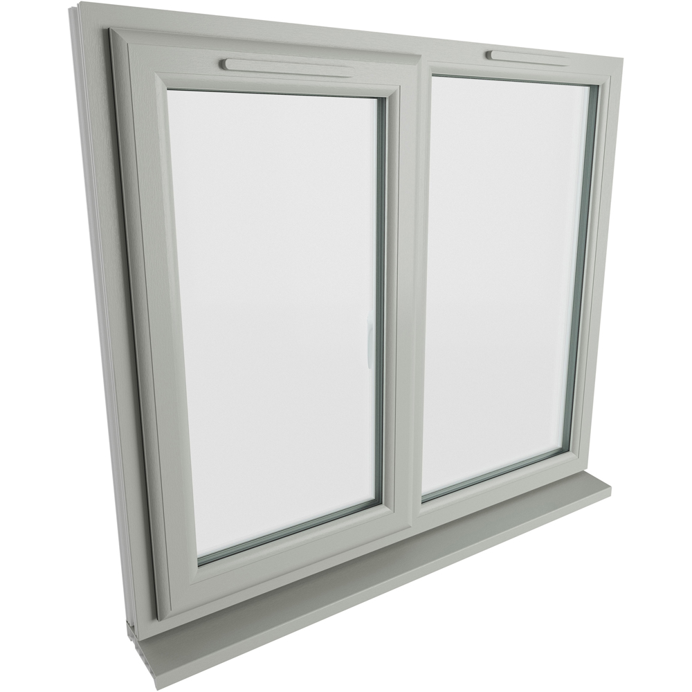 Crystal Agate and White LH Side Hung Next to a Fixed Clear Double Glazed Window 1190 x 1115mm Image 4