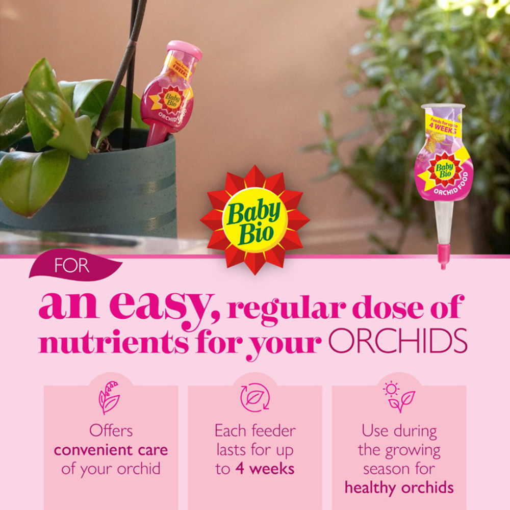 Baby Bio Orchid Drip Feeders 40ml 4 Pack Image 5