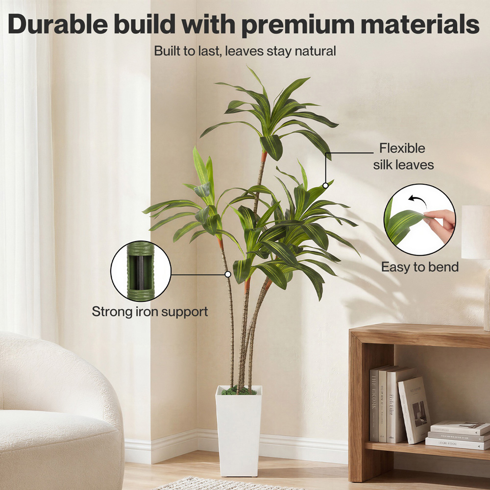 Levede Dracaena Artificial Tree 6ft Image 6