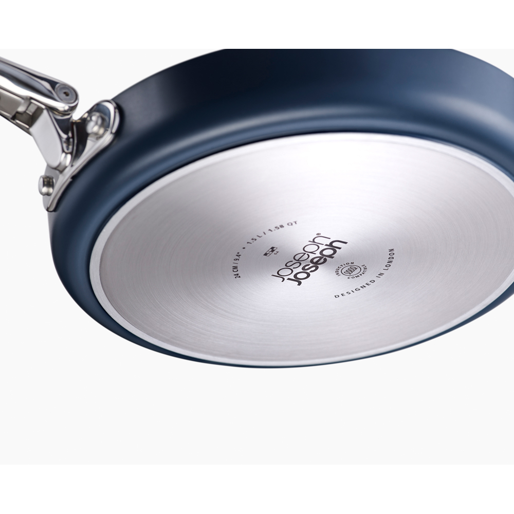 Joseph Joseph Space Blue Ceramic Folding Handle Non-Stick Frying Pan 24cm Image 7