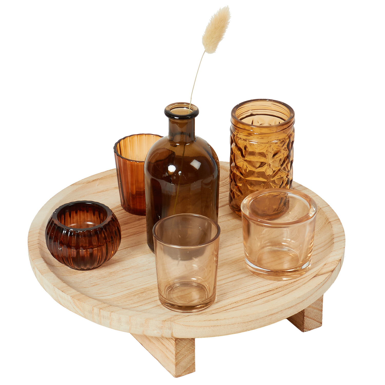 Olive Candle Tray 28cm - Olive Green Image 2