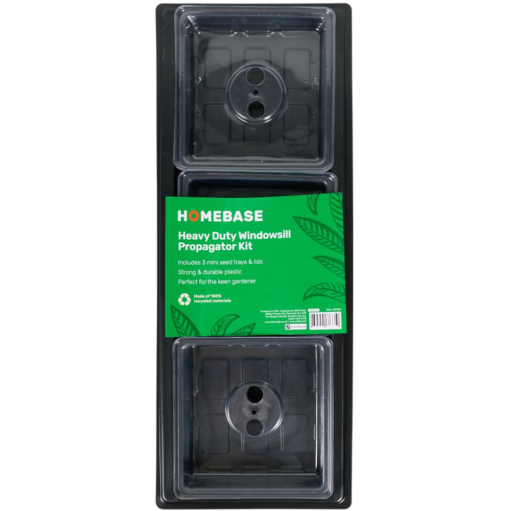 Heavy Duty Windowsill Propagator Kit Black Image 1