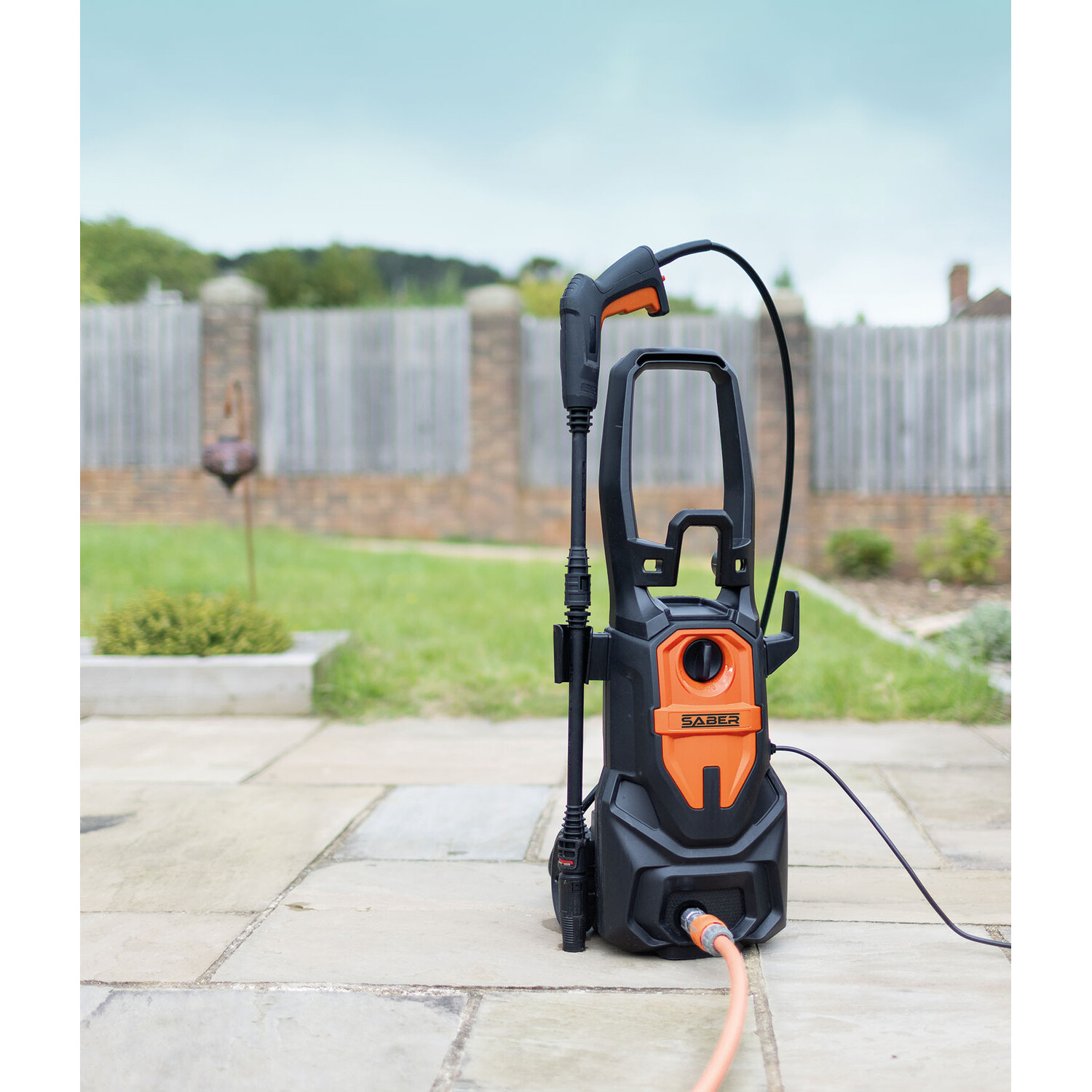 Saber 1600W Pressure Washer Black and Orange Image 7