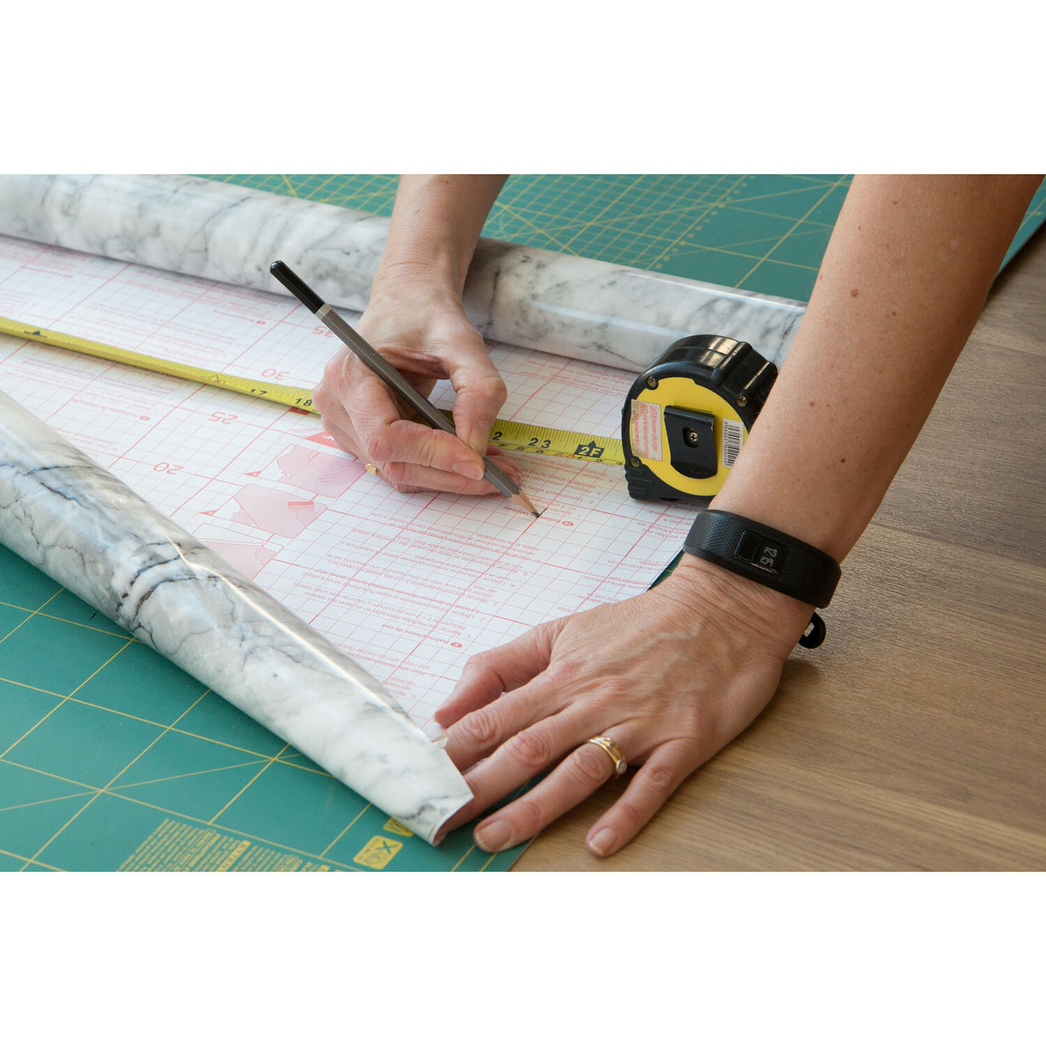 d-c-fix Romeo Marble Effect Self Adhesive Vinyl Film - Grey Image 2