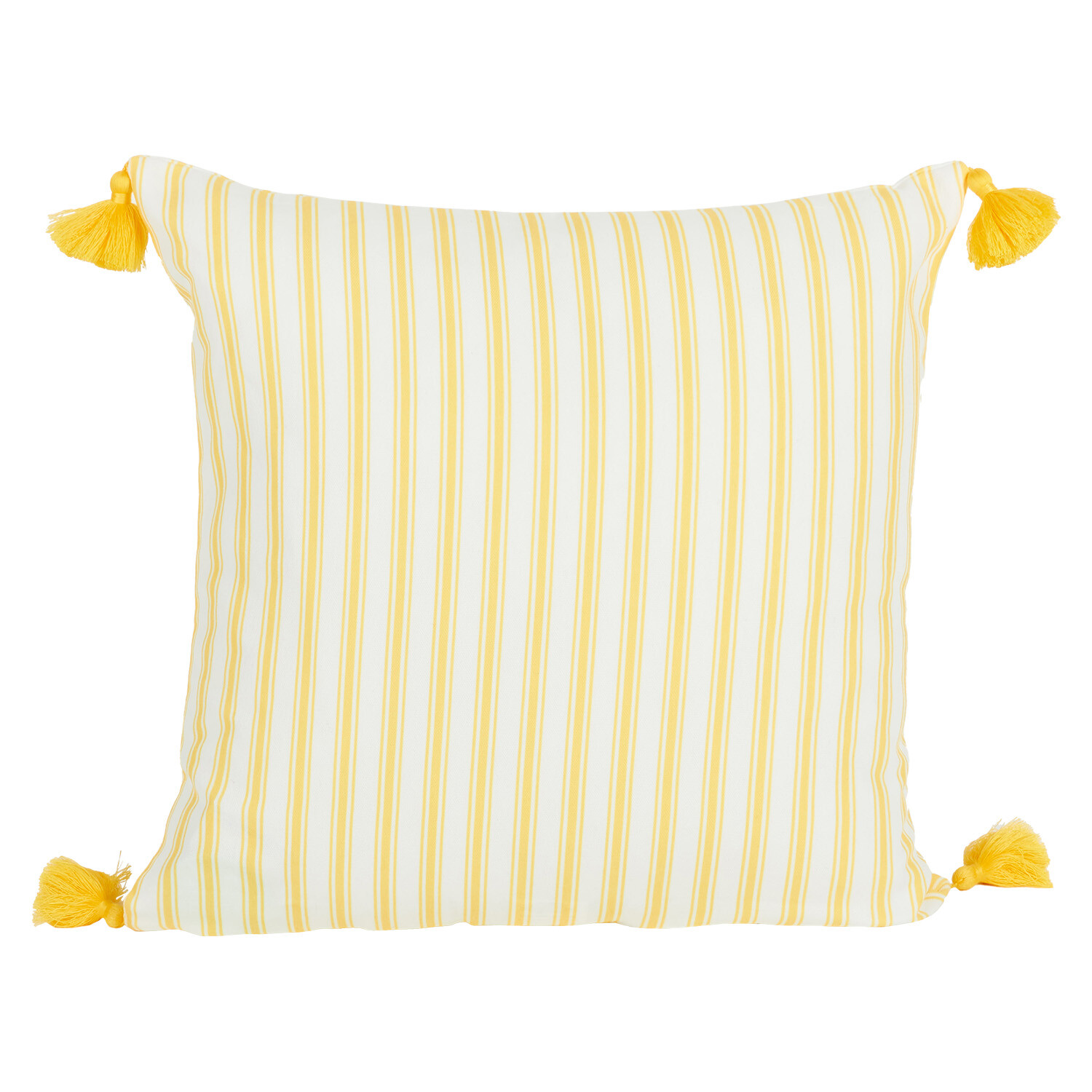 Portofino Stripe Cushion - Yellow Image 2