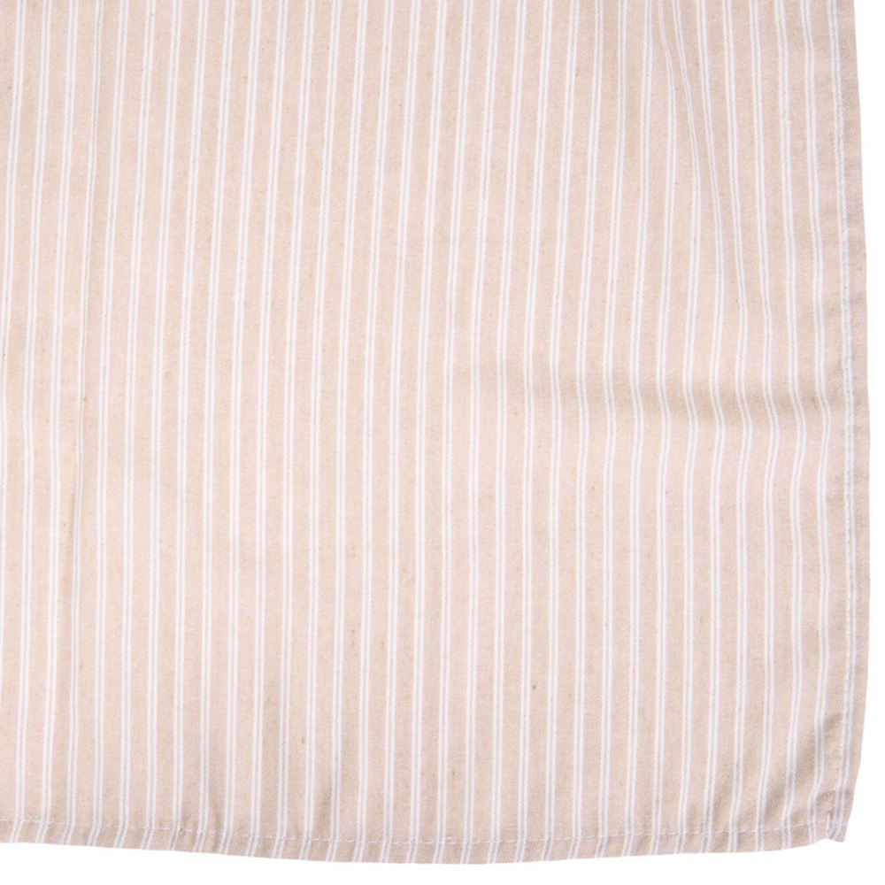 Stripe Tablecloth Beige and White Image 4
