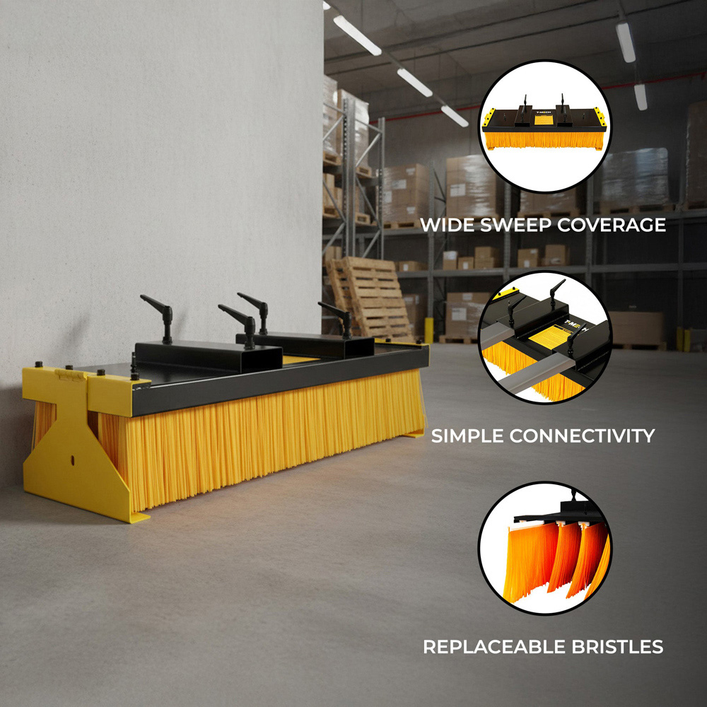 MonsterShop Forklift Sweeper Brush with Stands 130cm Image 5