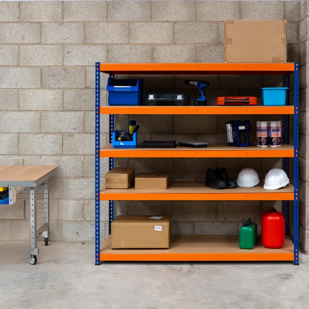 Monster Shop S Rax 5 Shelf Blue and Orange Shelving Unit Image 2