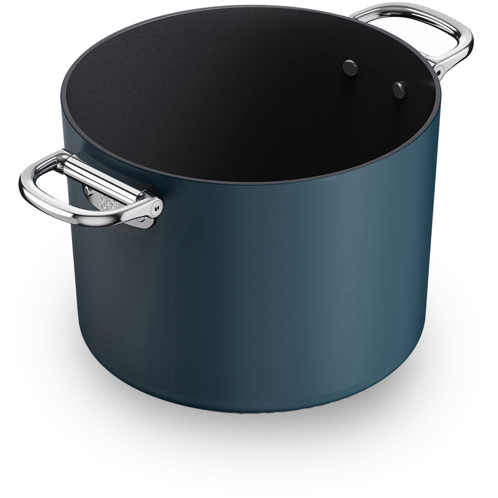 Joseph Joseph Space Blue Ceramic Folding Handle Non-Stick Stock Pot with Lid 25cm Image 6