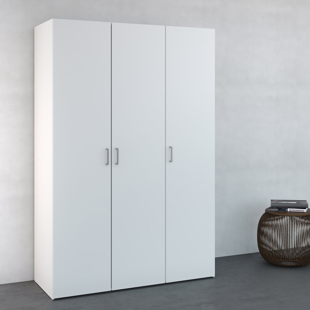 Furniture To Go Space White 1750 3 Door Wardrobe Image 4