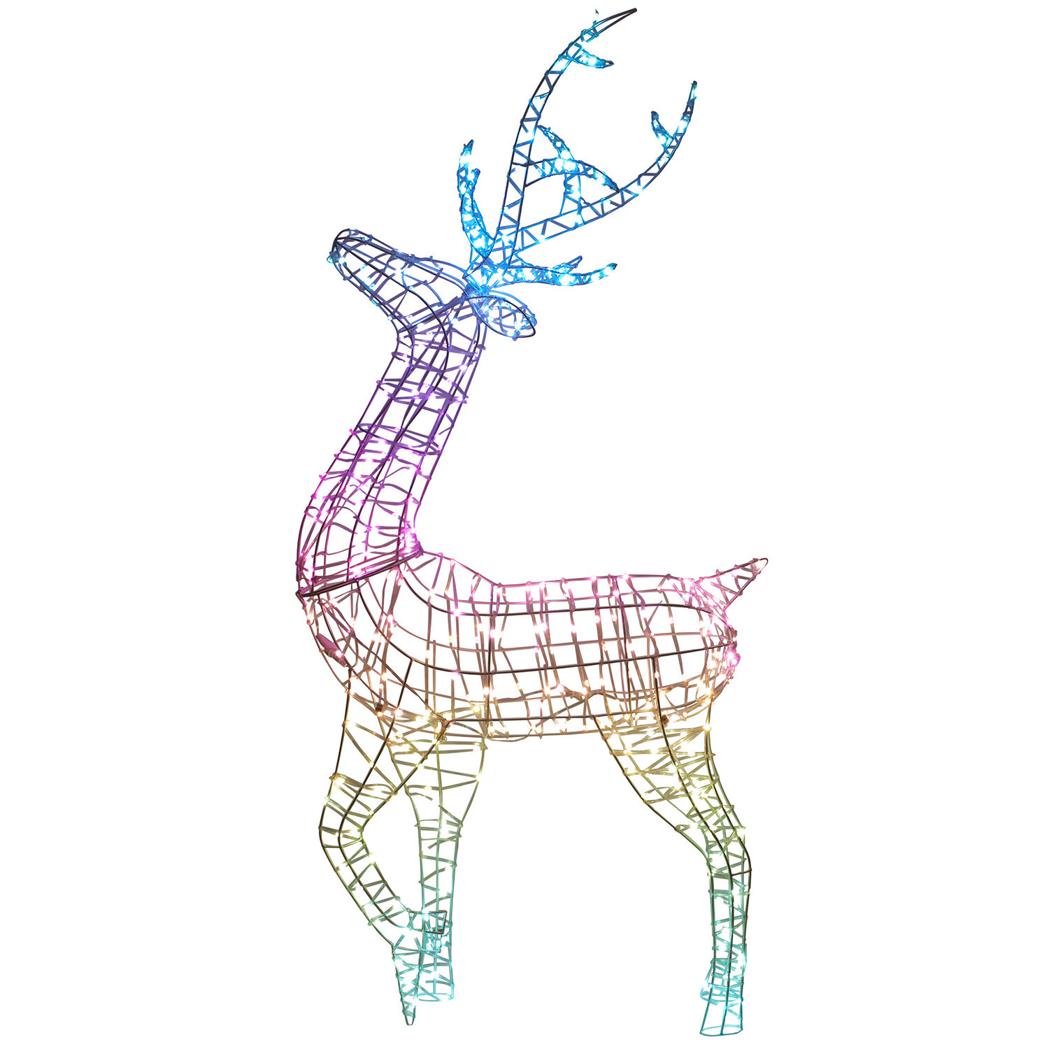 376 LED Standing Stag Outdoor Light - White Image 3