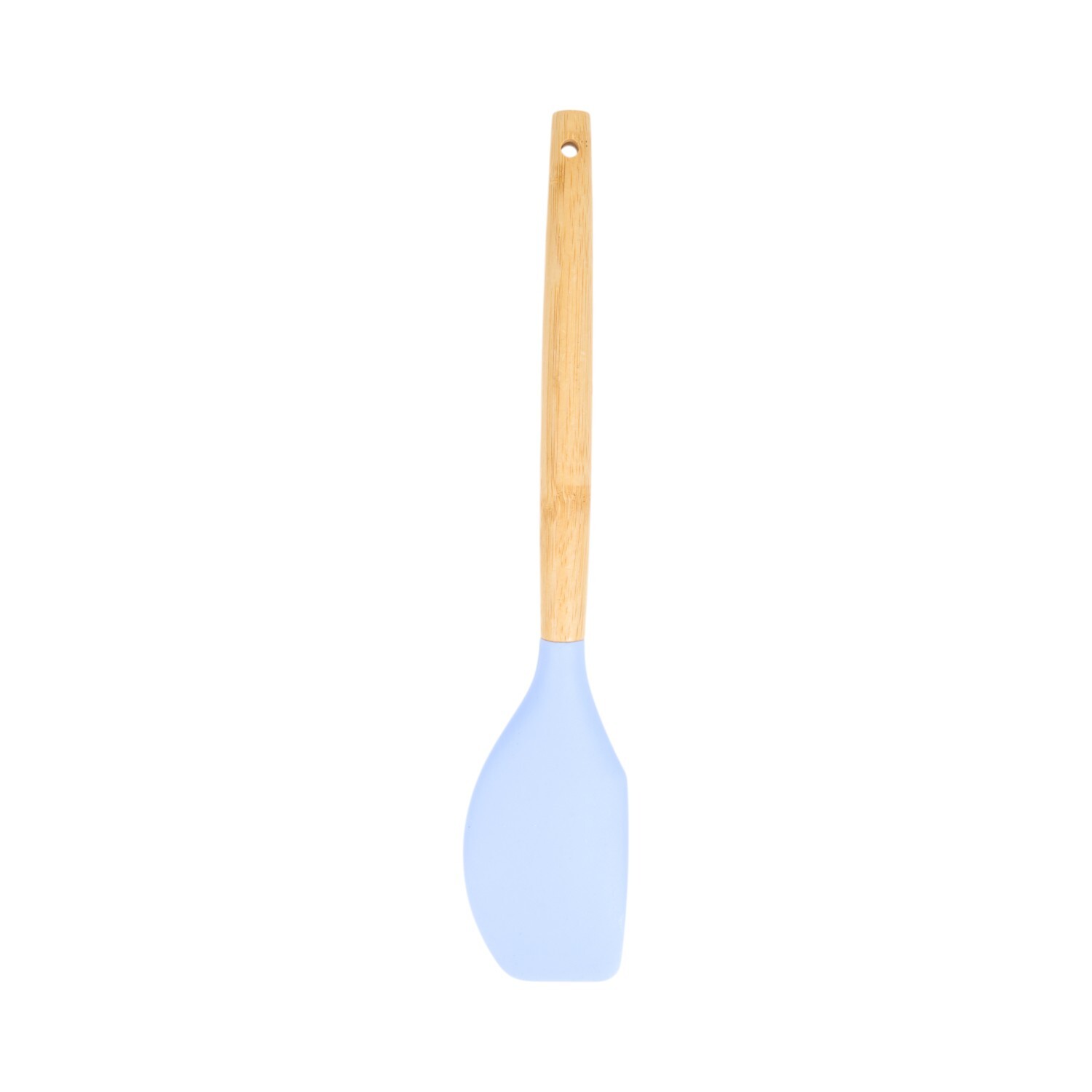 Pack of 3 Silicone and Bamboo Utensils Blue Image 4