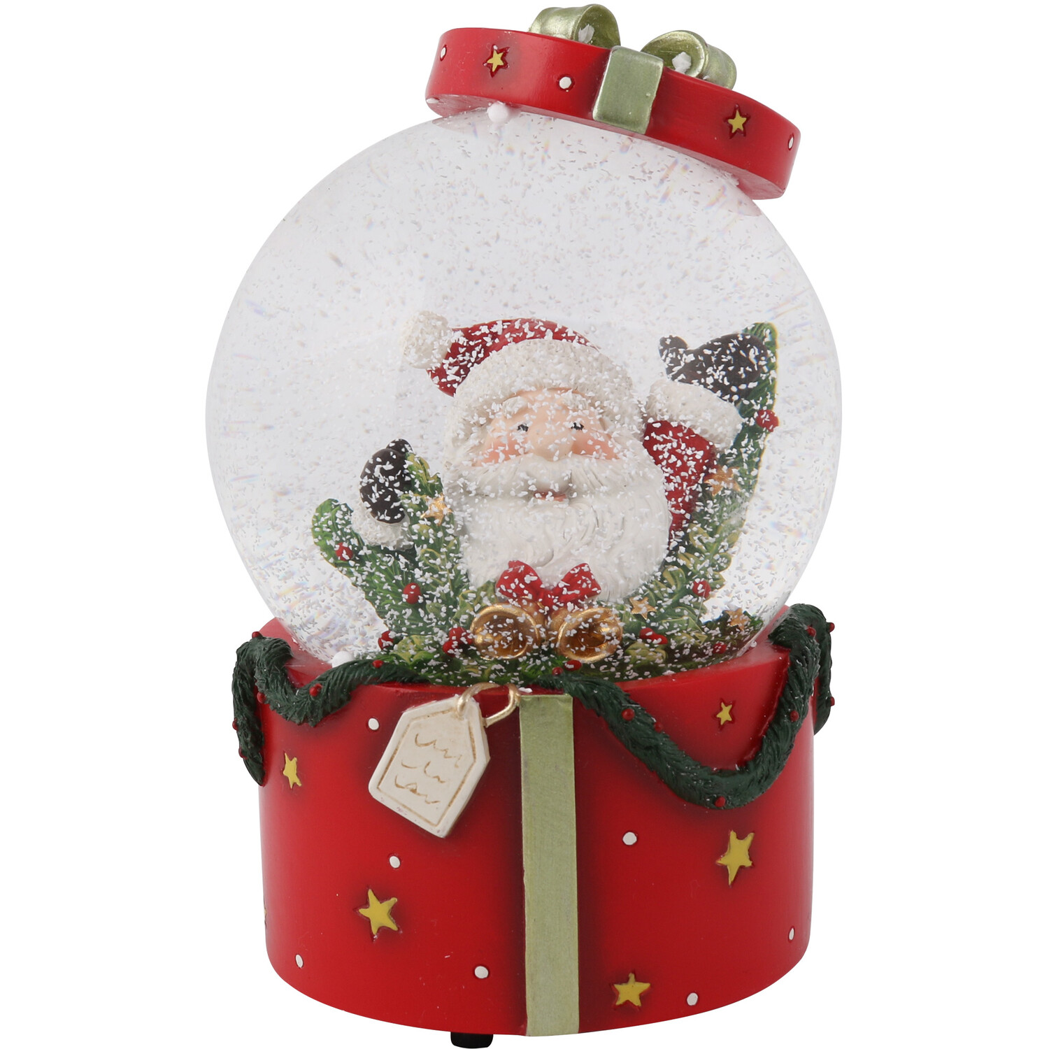 Santa Present Musical Snowglobe Image 2