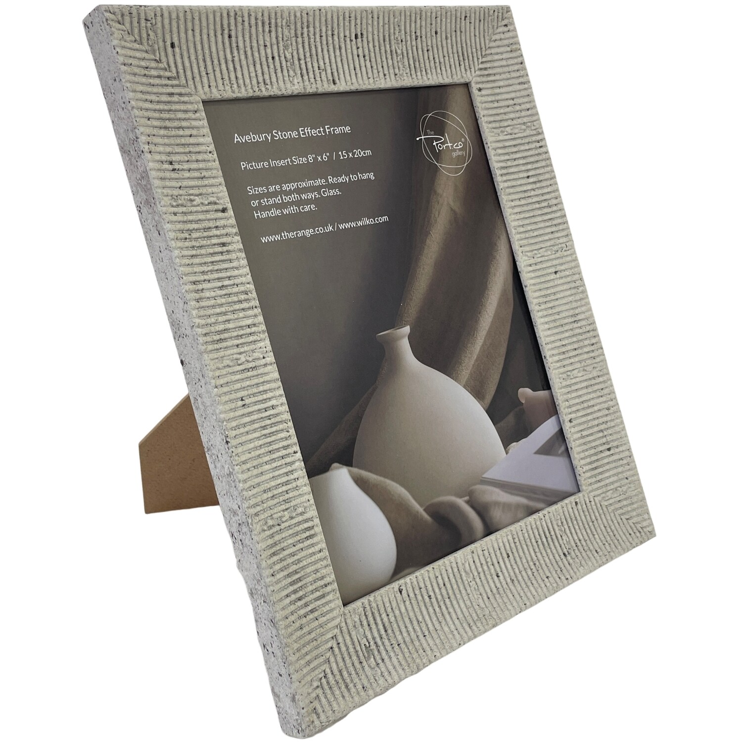 Avebury Stone Effect Photo Frame Neutral 8x6in Image 2