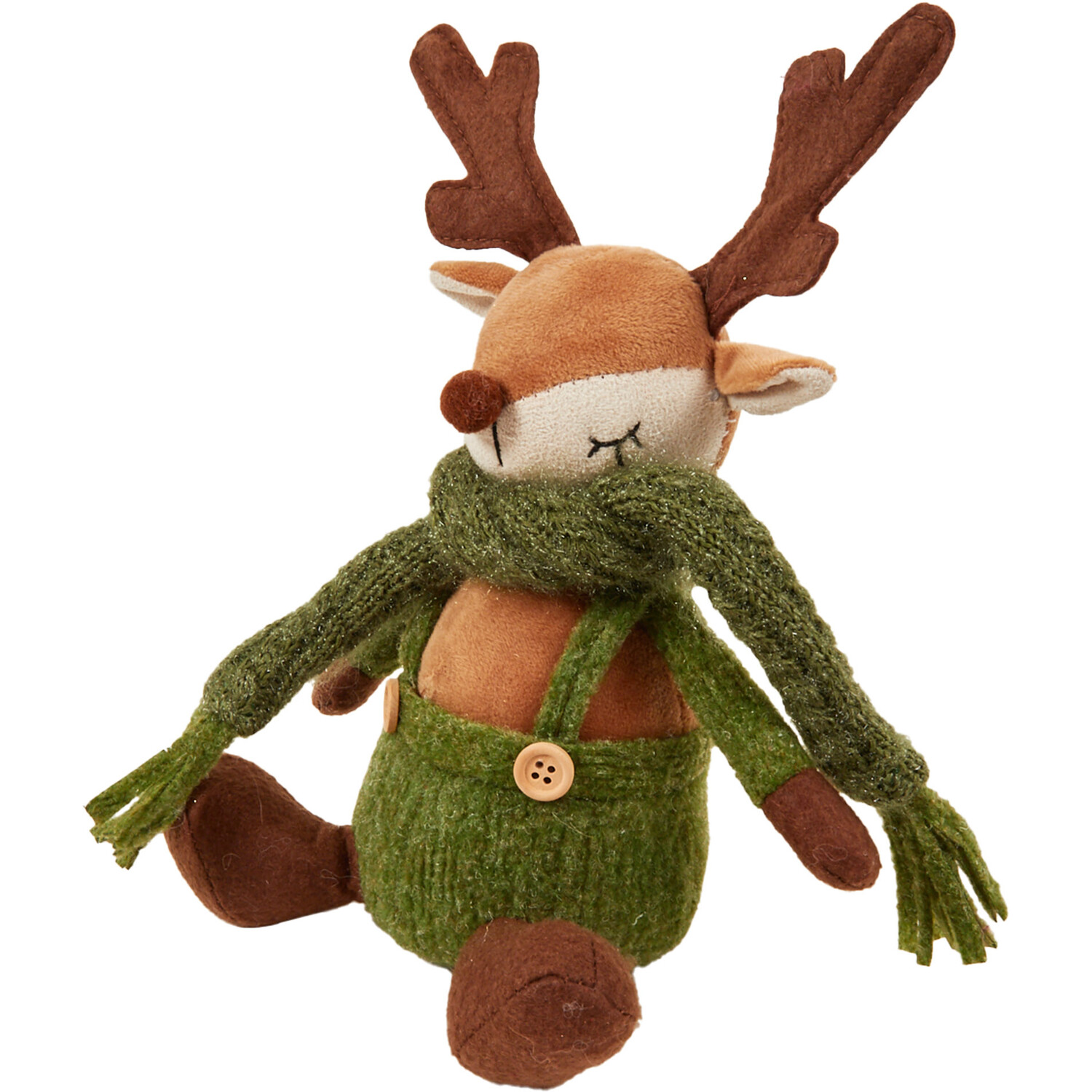 Sitting Cosy Reindeer Green - Green Image 2