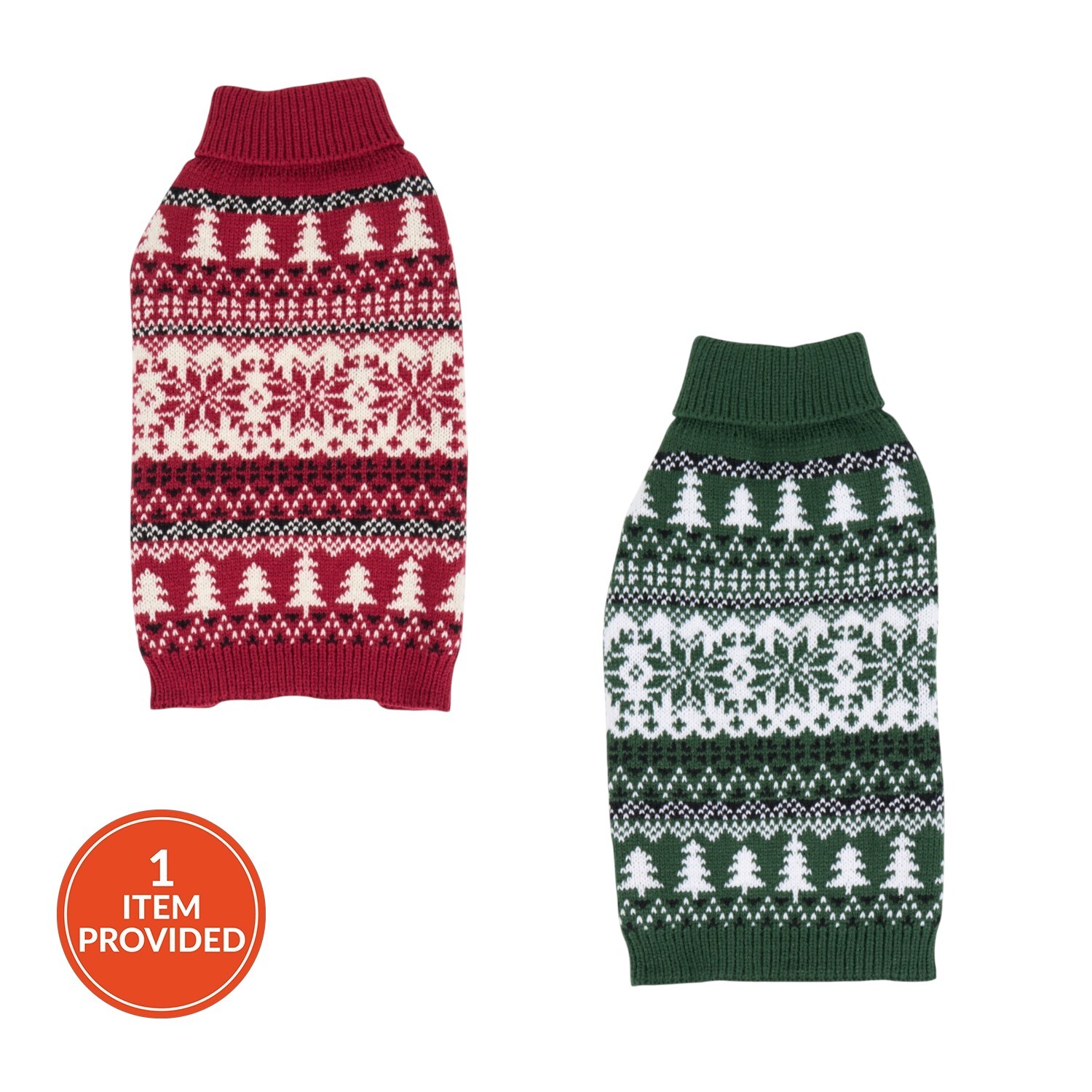 Fair Isle Dog Jumper XL Image 1