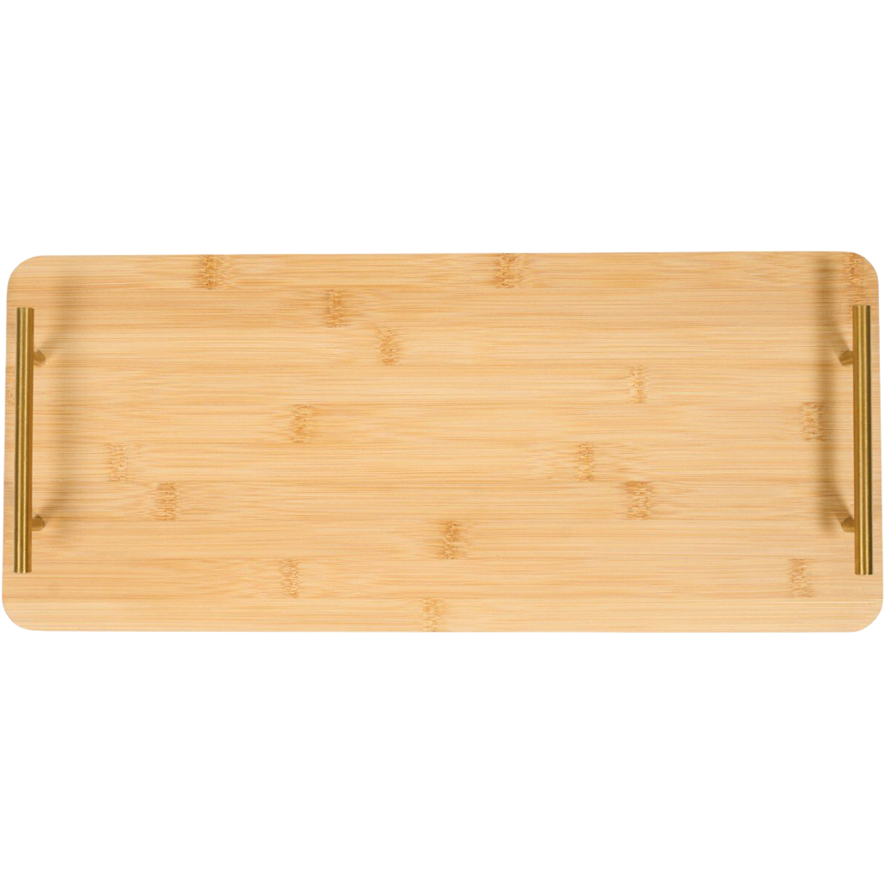 Bamboo Serving Board with Antiqued Handles Natural Image 2