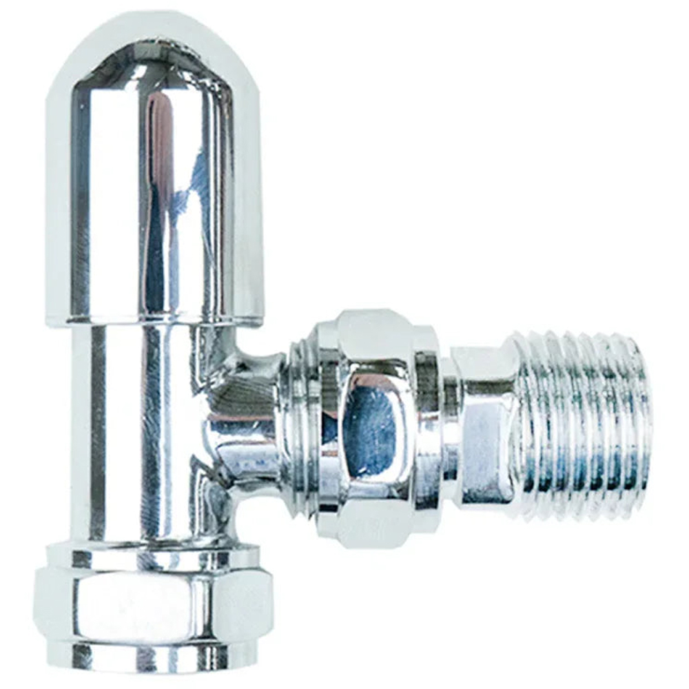 MonsterShop Polished Chrome and Brass Thermostatic Radiator Valve Image 4
