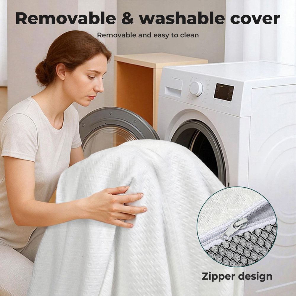 Lavio King Size Pressure Relief Cooling Memory Foam Non-Slip Mattress Topper Image 6