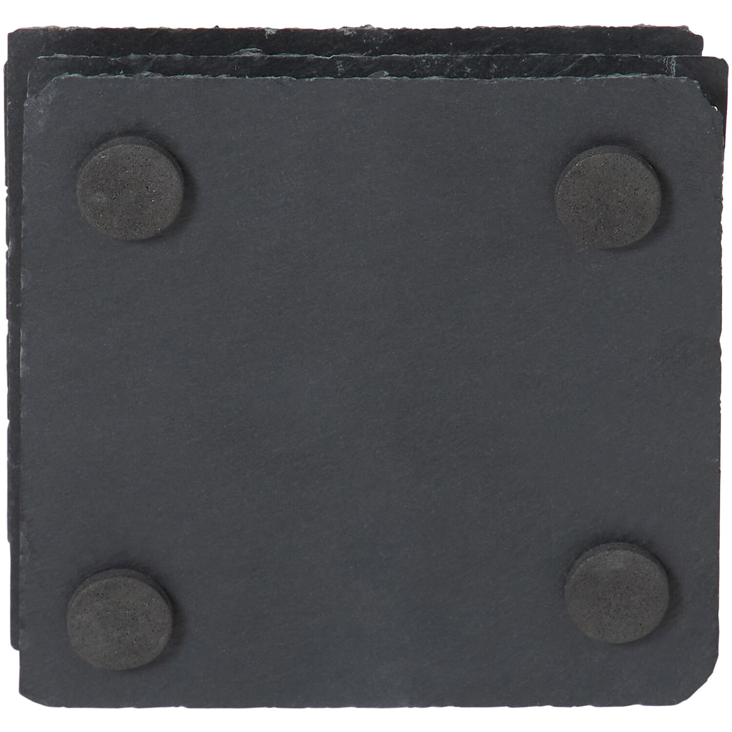 Set of 4 Botanical Slate Coasters - Black Image 5