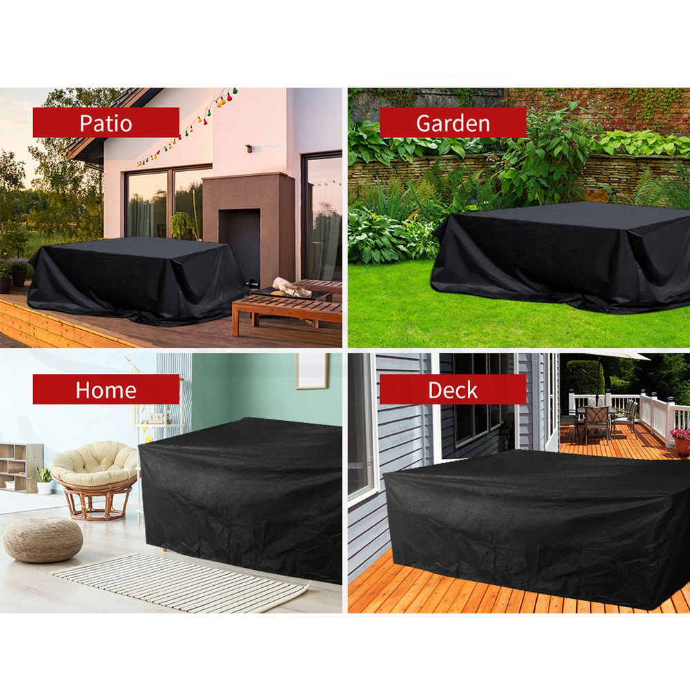 Marlow Black Garden Furniture Cover 100 x 242 x 162cm Image 4