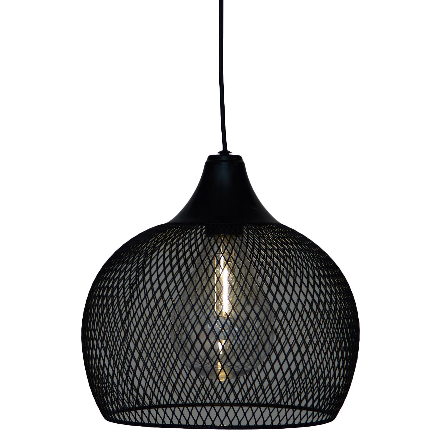 Solar Kylo Mesh Hanging Lantern - Black Image 5