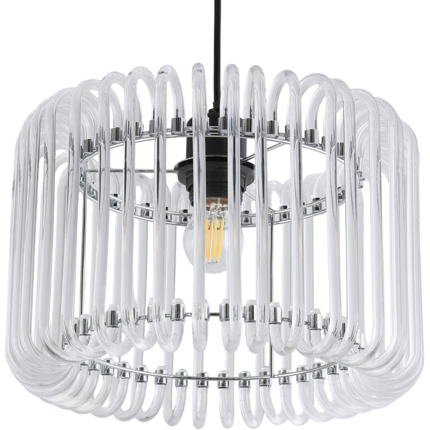 Ivy Glass Pendant Clear Image 2