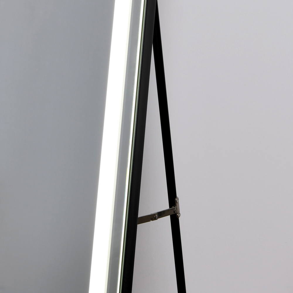 The Port. Co Gallery Bright LED Standing Dress Mirror Image 5