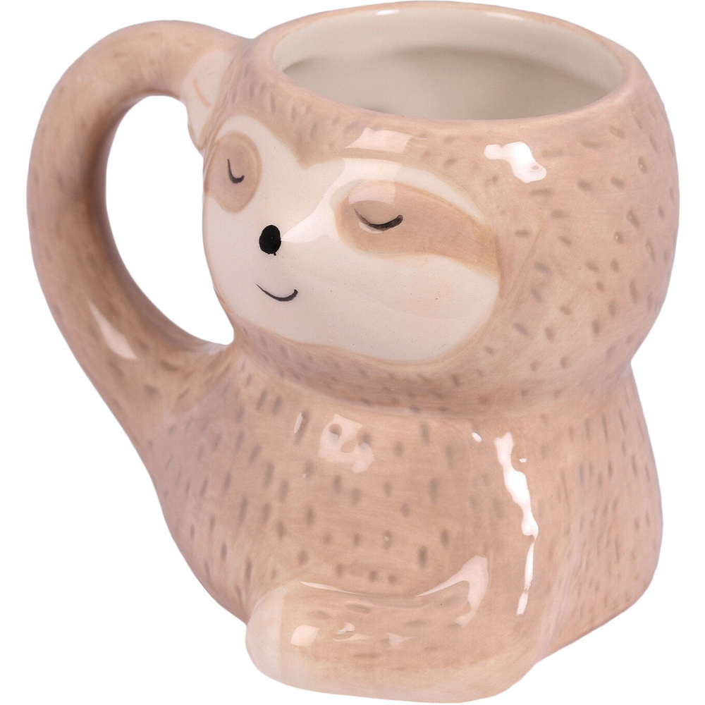 3D Sloth Mug - Brown Image 2