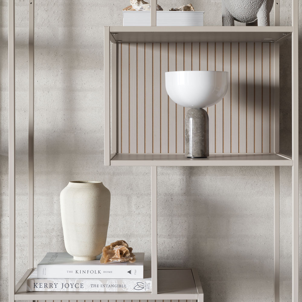 Furniture To Go Seaford Grey 5 Shelf Tall Bookcase Image 6