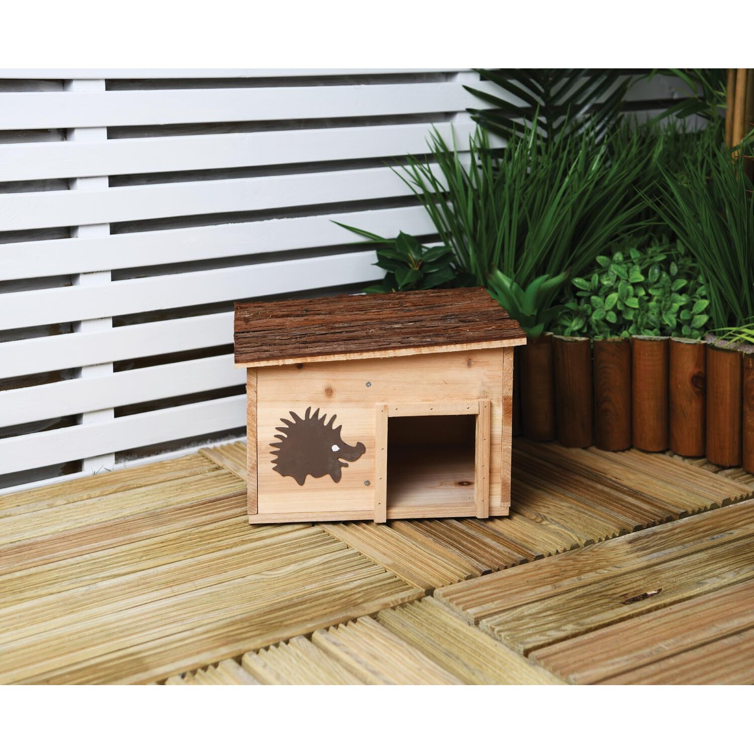 Hedgehog Wooden House - Natural Image 4