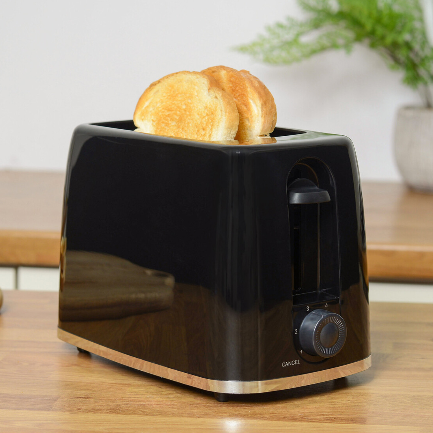 My Kitchen Black 2 Slice Toaster Image 2