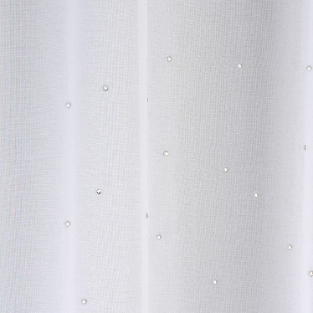 White Jewel Voile Curtain 122 x 140cm Image 3
