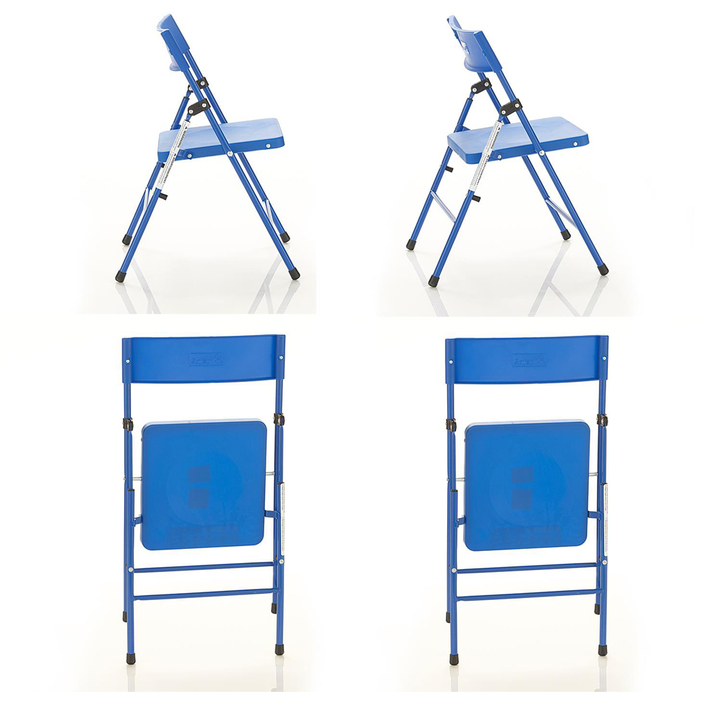 Safety 1 st Kids Blue Pinch Free Foldable Chair 4 Pack Image 3