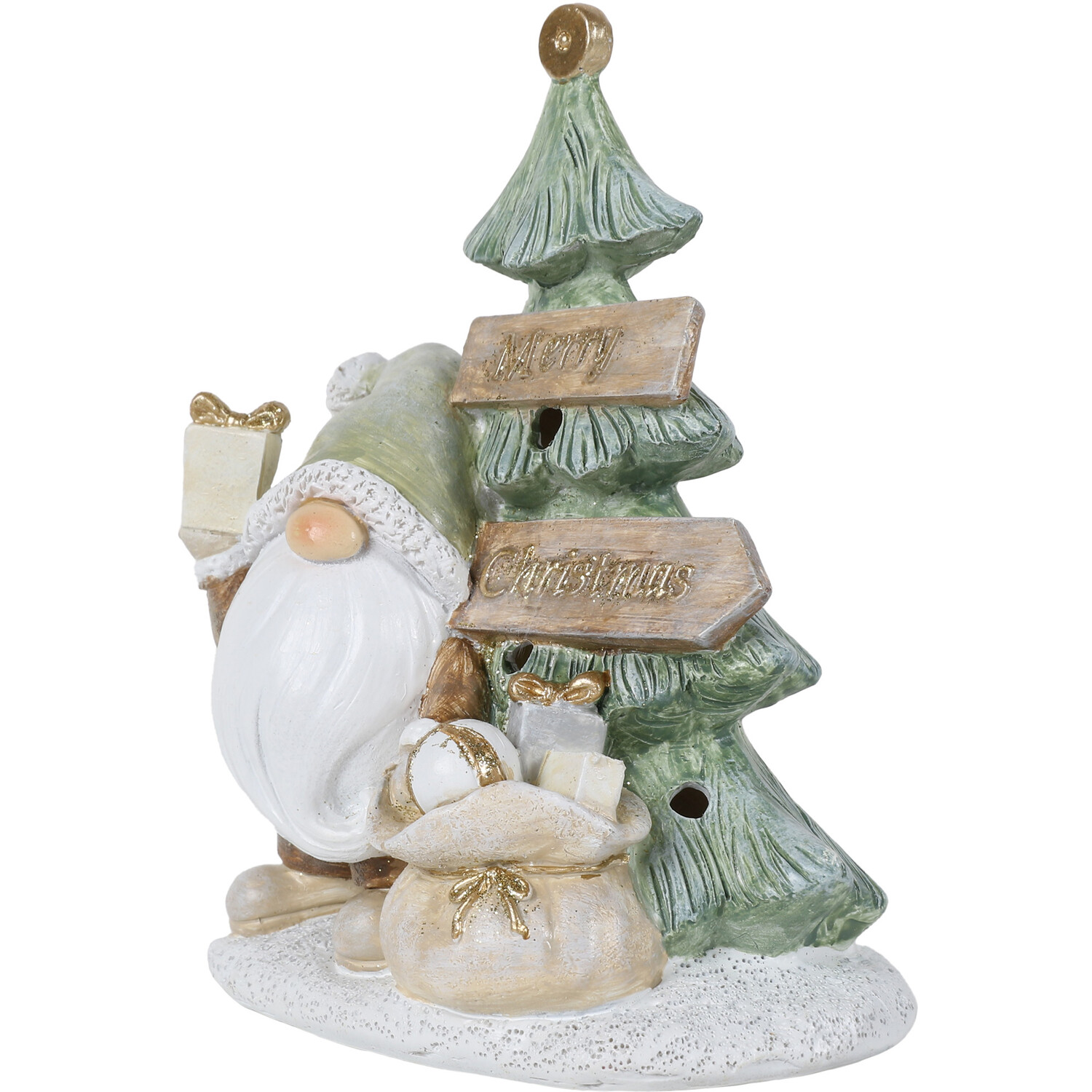 LED Gonk Tree Scene Ornament - Green Image 2