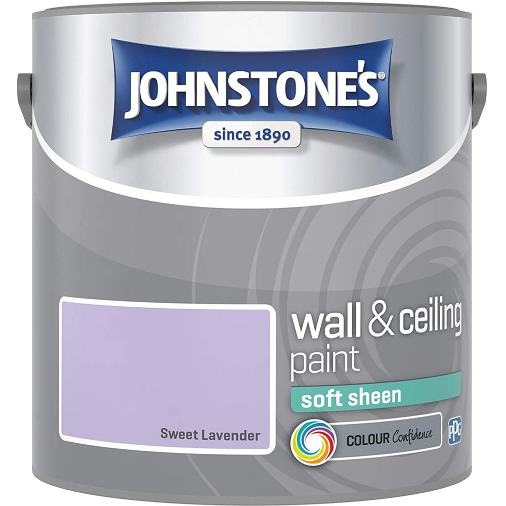 Johnstone's Walls & Ceilings Sweet Lavender Soft Sheen Paint 2.5L Image 2