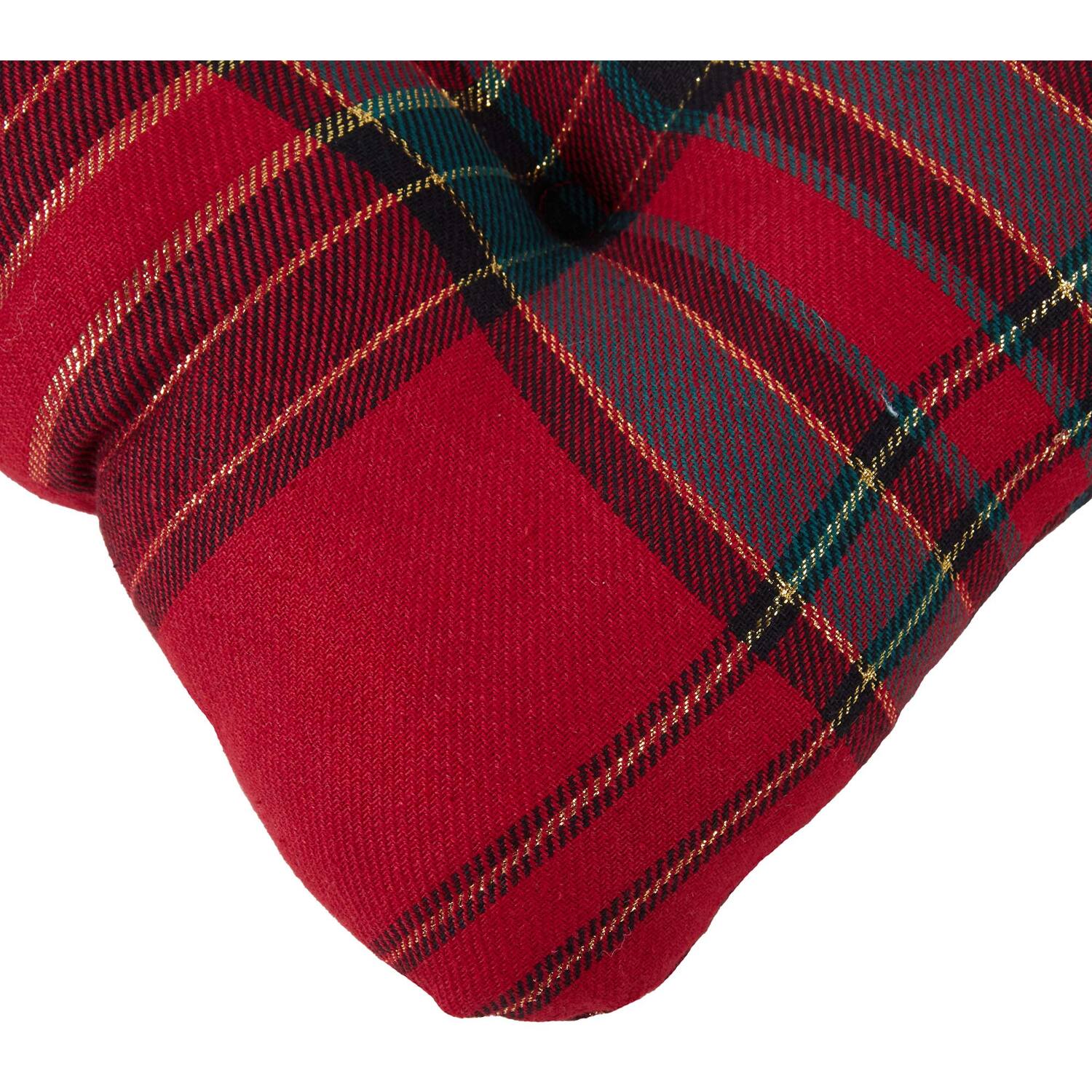 Tartan Seat Pad - Red Image 4
